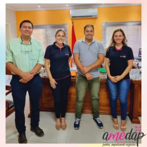 Miembros de la Amedap celebraron reunión con el Intendente de Ciudad del Este.